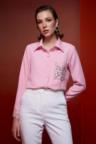 House of Zeniaa Rose Petal Shirt 