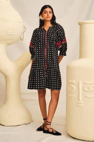 Jodi Pipli Checkered Pattern Dress 