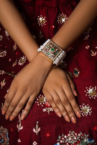Regal Navratna Jadau Bracelet 