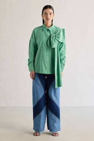 Mellowdrama Color Block Cotton Pant 