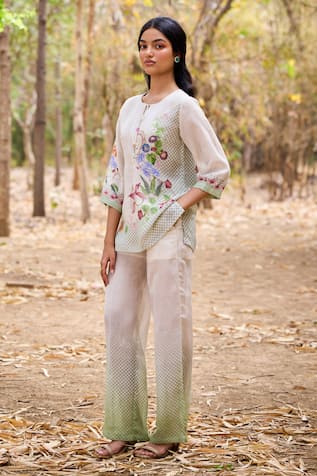 Pozruh by Aiman Aruba Ombre Print Pant 