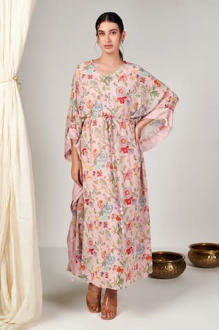 Blooming Threads Bagicha Gul Print Kaftan 