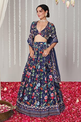 Blooming Threads Bagicha Gardenia Print Lehenga Set 