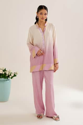 Siyona by Ankurita Chhui Ombre Tunic & Pant Co-ord Set 