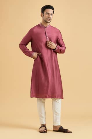 Aryavir Malhotra Straight Plain Kurta With Pant 