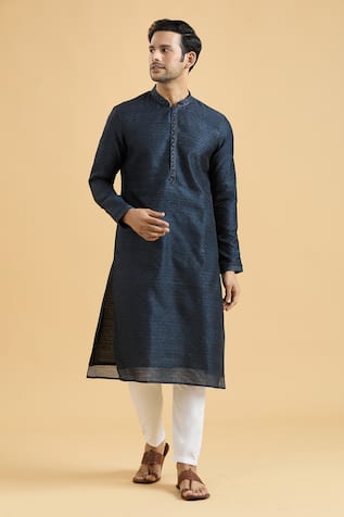 Aryavir Malhotra Diamond Print Kurta Set 