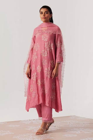 One Not Two Sequin Embroidered Kurta & Pant Set 