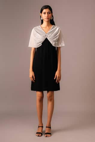 Colorblock Pleated Dress 
