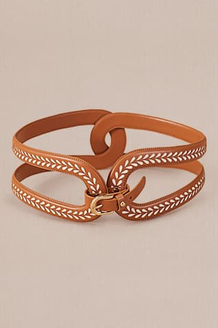 Adara Laser Cut Hollow Corset Belt 