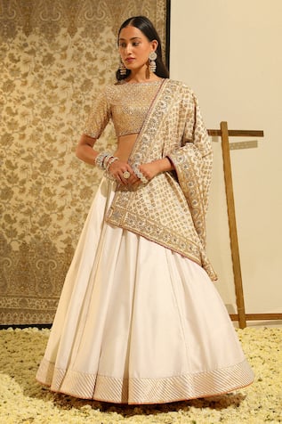 Sheetal Batra Aarif Hand Embroidered Blouse & Lehenga Set 