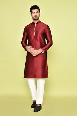 Mandarin Collar Kurta With Pant 