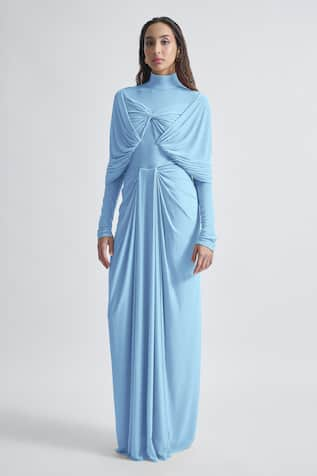 Deme by Gabriella Kenny Plain Draped Dress 