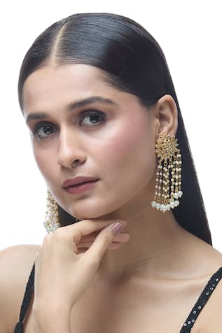 Floral Carved Earrings 