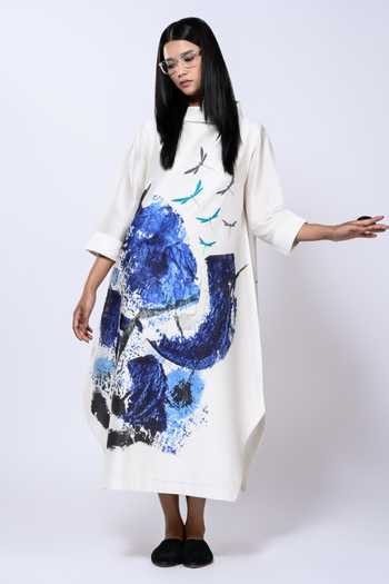 Taika By Poonam Bhagat Paintbrush Splatter Pattern Tunic 