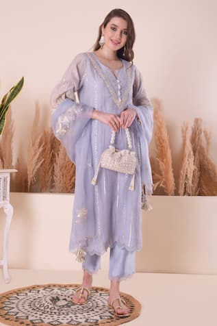 Surabhi Arya Zari Gota Embroidered Kurta Set 