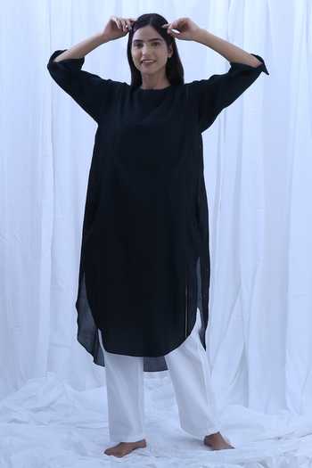 Khat Polka Dots Print Kurta & Pant Set 