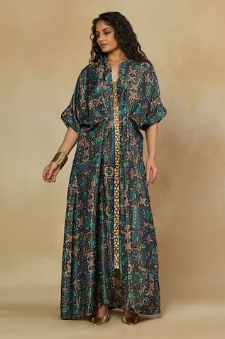 Mamicha Floral Print Kaftan 