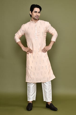 Arihant Rai Sinha Sheesh Vine Embroidered Kurta With Pant 