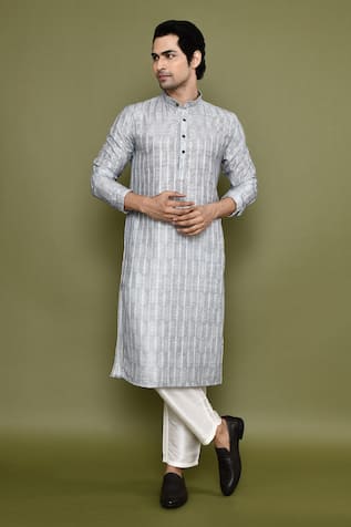 Paisley Bloom Print Kurta With Pant 