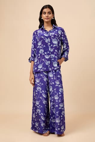 Essay by Sumedha Agrawal Floral Print Shirt With Pant 