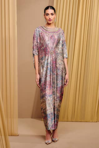 Tarun Tahiliani Signature Print Kaftan 