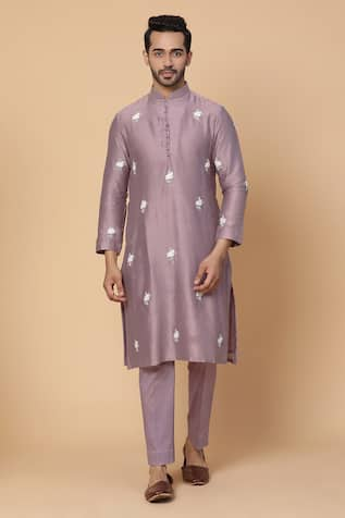 Kudrat Couture Pearl Embroidered Kurta Set 