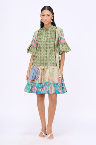 Siddhartha Bansal Summer Time Geometric Print Dress 