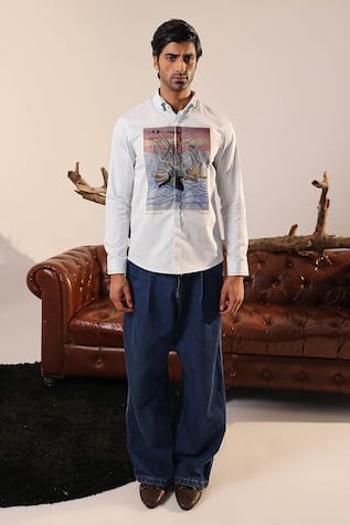 Abkasa Franklyn Embroidered Shirt 