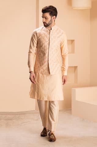Amit Arora Shamiyana Embroidered Bundi Kurta Set 