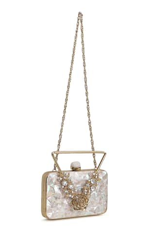 House of Webhin Mother-Of-Pearl Embellished Bag 