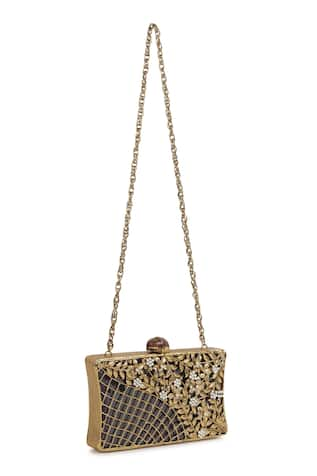 House of Webhin Gilded Carved Clutch 