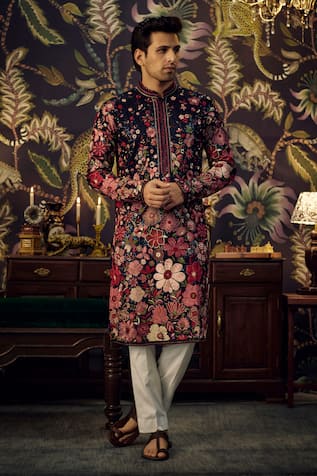 Kasbah Multi-Floral Embroidered Kurta 