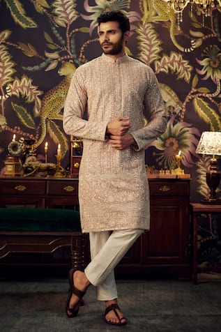 Kasbah Chikankari Embroidered Kurta 