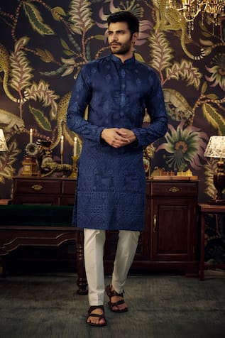 Kasbah Silk Embroidered Kurta 