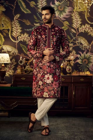 Kasbah Floral Embroidered Kurta 