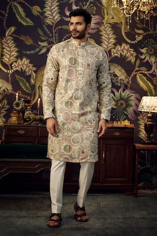 Kasbah Floral Embroidered Kurta 