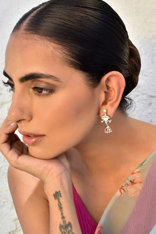 Kundan Embellished Jhumkas 