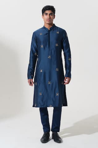 House of KOA Abstract Embroidered Kurta With Pant 