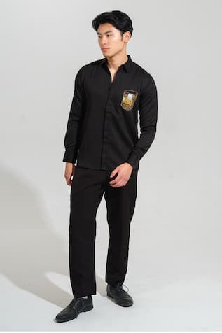 House of KOA Whiskey Embroidered Shirt 