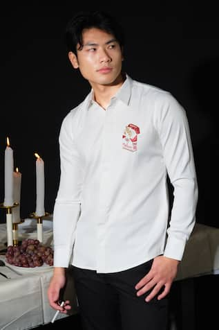 House of KOA Marlboro Cigarette Embroidered Shirt 