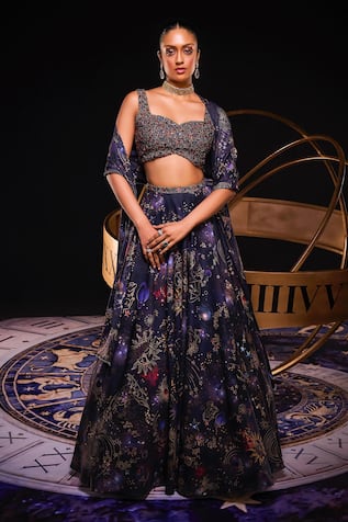 Ohaila Khan Galaxy Jewel Encrusted Lehenga Set 