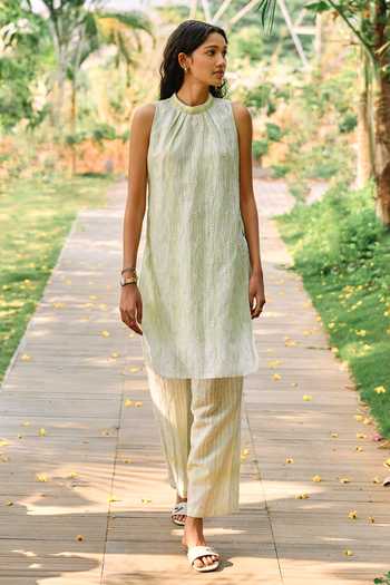Grassroot By Anita Dongre Sojourn Hand Embroidered Kurta & Pant Set 