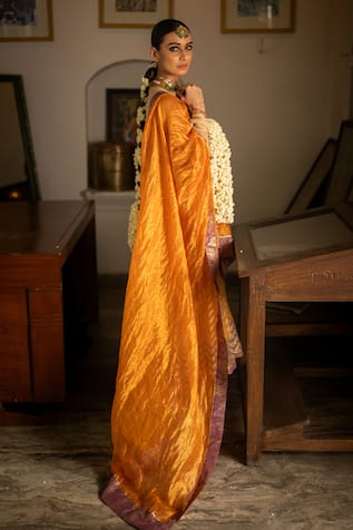 Swatti Kapoor Hand Woven Chanderi Mehtabh Dupatta 