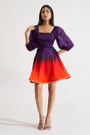 KEOO Jane Ombre Sunset Dress 