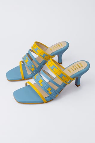 Lagoon Hand Weaved Heels 