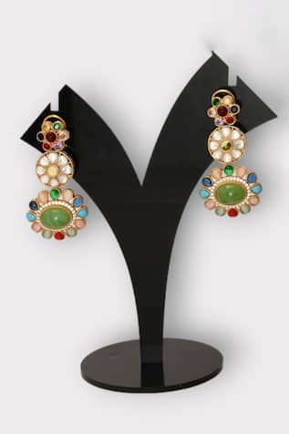 Treasure Floral Studded Earrings 