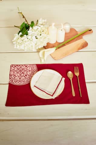 Rangoli Print 4 Pcs Table Mats 
