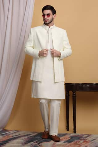 Aham-Vayam Diyam Embroidered Jacket Pant Set 