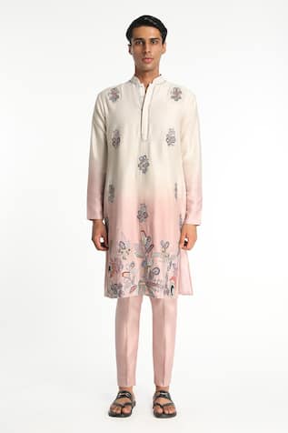 Aisha Rao Harmony Ombre Embellished Kurta With Pant 