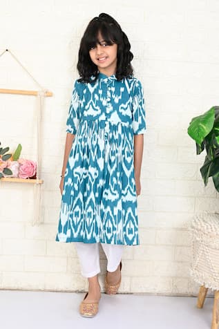 Orient Ikat Print Kurta With Pant 